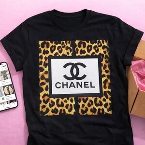 Bella Canvas Black Leopard Print Tee